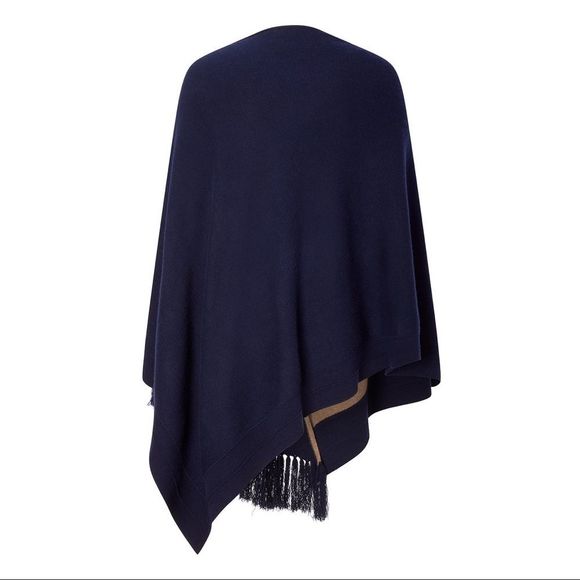 Yigal Azrouel Reversible Two Tone Cashmere Poncho - Picture 4 of 8